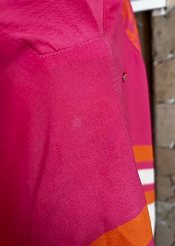 U.S Polo Assn. V Yaka Dantelli Pembe Salaş Tişört