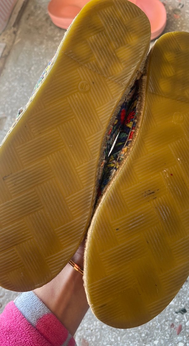 Renkli Bağlamalı Kadın Espadril Hasır Topuklu - Görsel 2