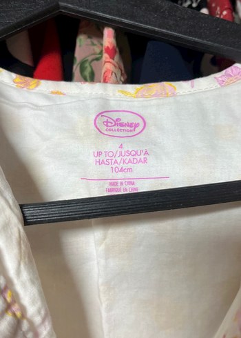 Walt Disney World Sarı Desenli Kız Çocuk Elbise