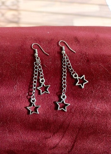 Zincir star küpe
