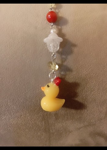 Renkli Boncuklu telefon süs - Görsel 2