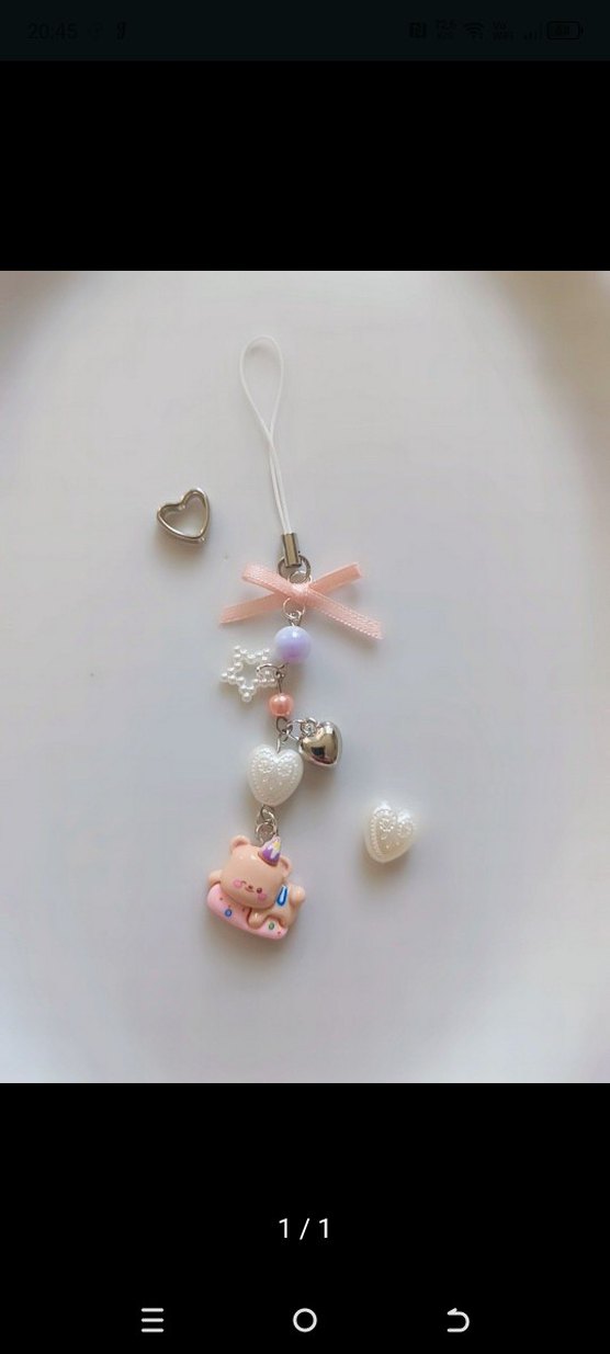 Yeşil Fiyonk Detaylı Nakışlı Kadın Charm - Görsel 3