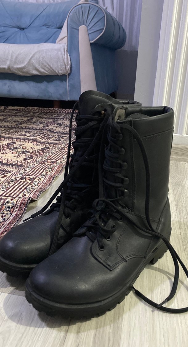 Siyah Bağcıklı Erkek Botları - Görsel 2
