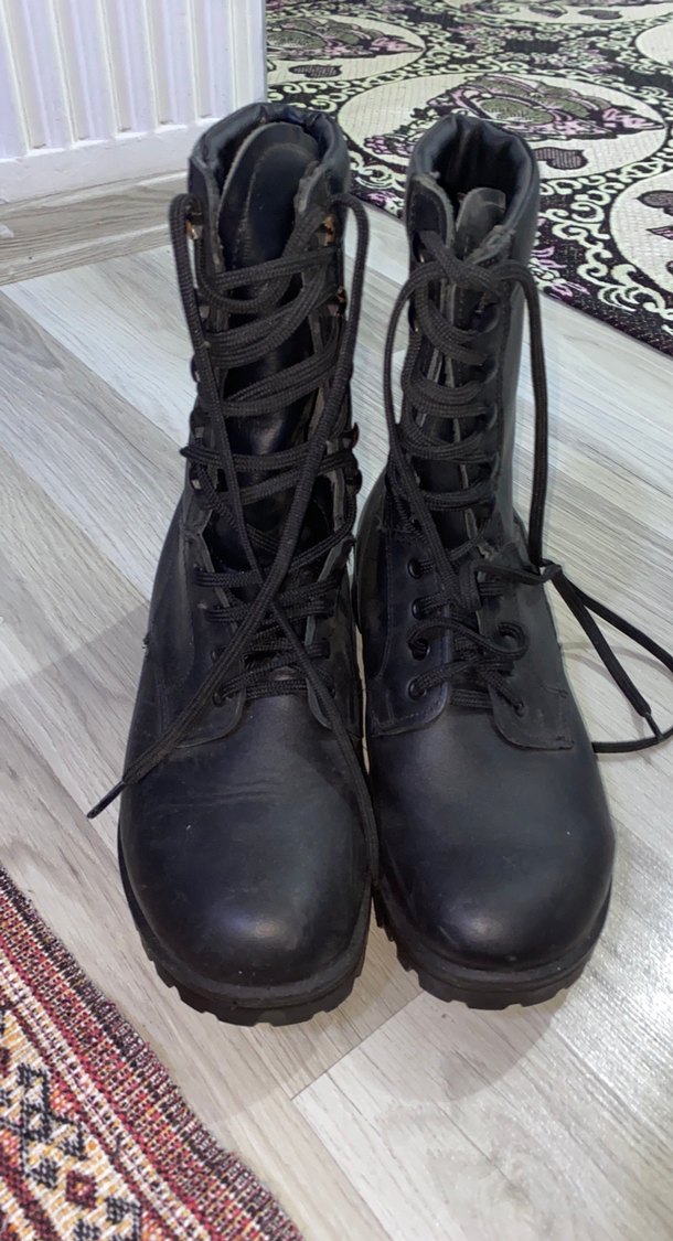 Siyah Bağcıklı Erkek Botları - Görsel 3