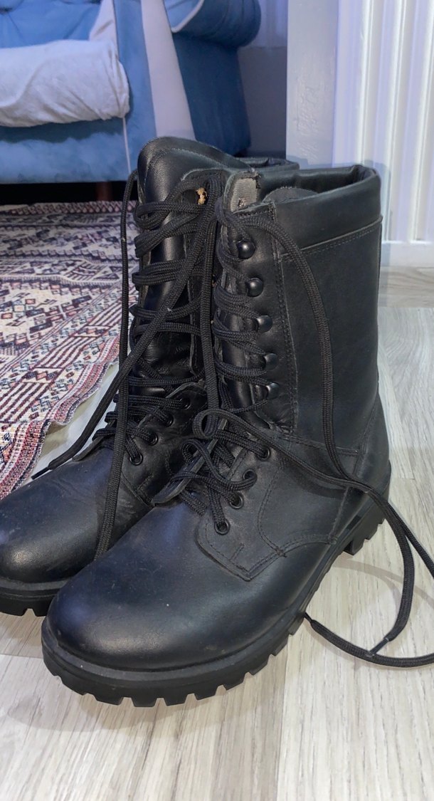 Siyah Bağcıklı Erkek Botları - Görsel 4