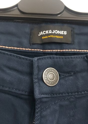 32 Beden Erkek Lacivert Kemerli Regular Fit Kot Pantolon jack jons