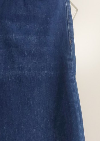 42 Beden erkek Lacivert Denim Midi Boy Kot Pantolon boy 103 cm mavi marka