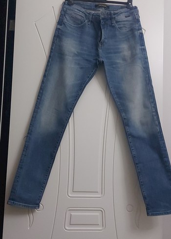 Gri Mavi Erkek Denim Pantolon
