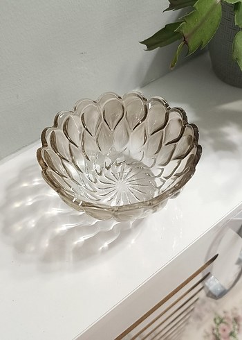 Bej Desenli Cam Kase - Görsel 2