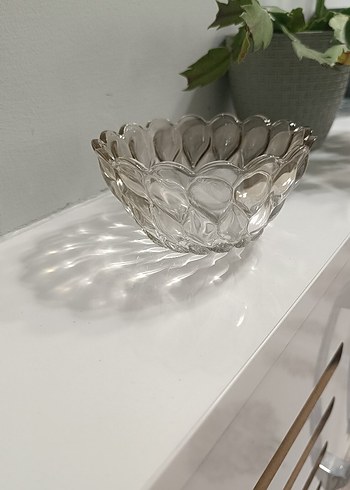 Bej Desenli Cam Kase - Görsel 4