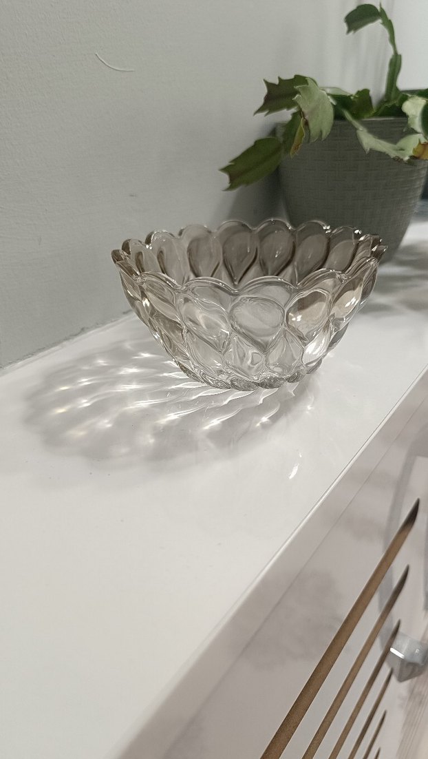 Bej Desenli Cam Kase - Görsel 4