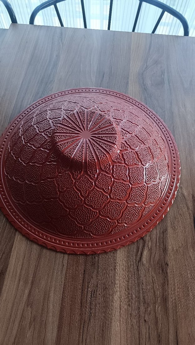 Kahverengi Desenli dekoratif tabak - Görsel 5