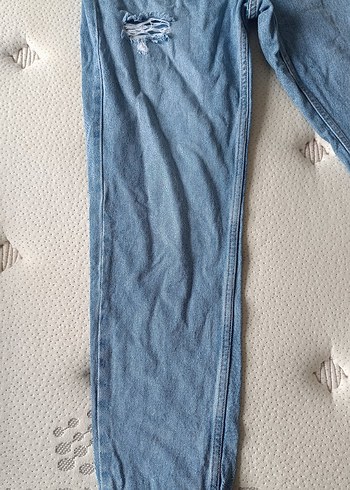 Mavi Rahat Kesim Kadın Denim Pantolon - Görsel 3