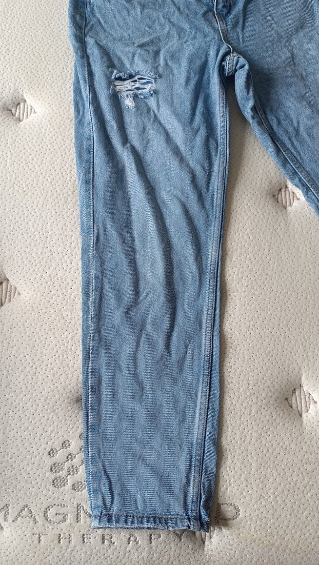 Mavi Rahat Kesim Kadın Denim Pantolon - Görsel 3