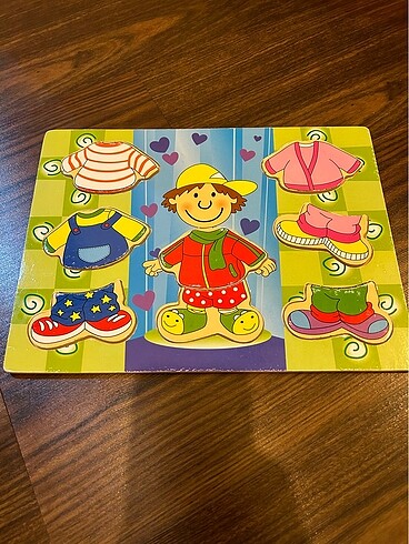4 set ahşap puzzle