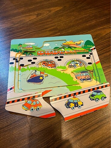  Beden Renk 4 set ahşap puzzle