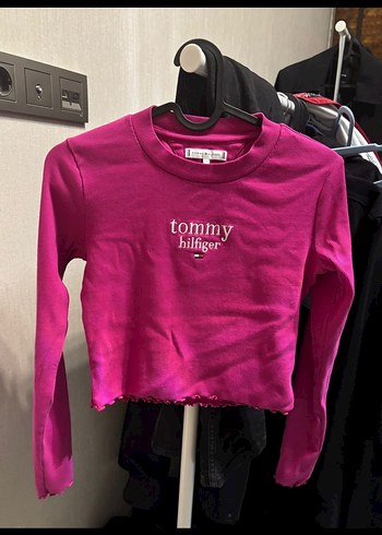 Tommy Hilfiger Kız Uzun Kollu Pembe Tişört - Görsel 3
