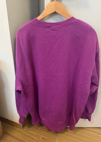 Mor Oversize Nike Kadın Sweatshirt - Görsel 3