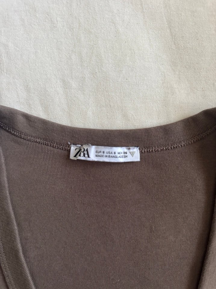 Zara V Yakalı Bluz - Görsel 2