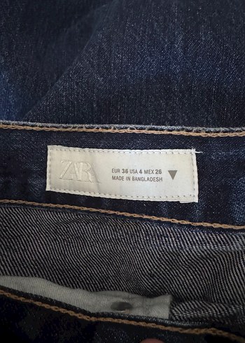 Koyu Mavi Uzun Boy Rahat Kesim Kadın Kot Pantolon - Görsel 2