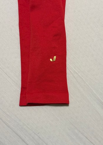 Kırmızı Kadın Spor Tayt - Görsel 2