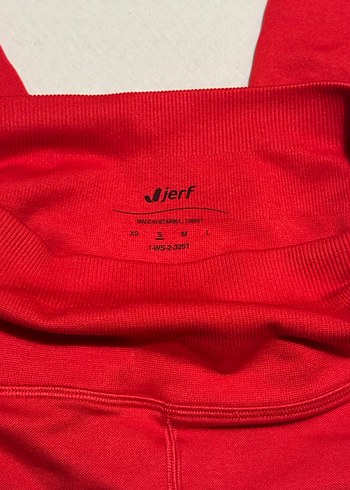 Kırmızı Kadın Spor Tayt - Görsel 4