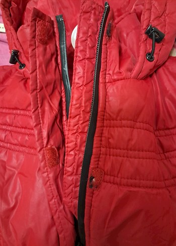 Kadın Kırmızı Fermuarlı Mont | Defacto - Görsel 3