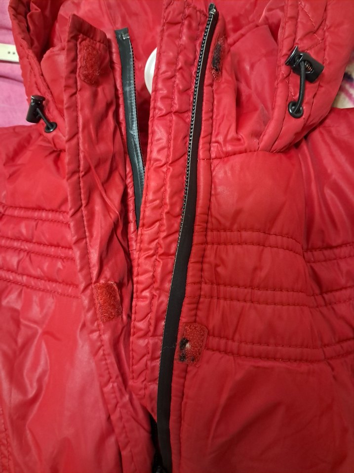 Kadın Kırmızı Fermuarlı Mont | Defacto - Görsel 3