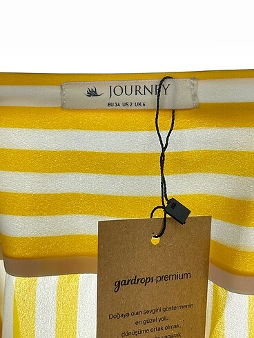 34 Beden sarı Renk Journey Gömlek %70 İndirimli.