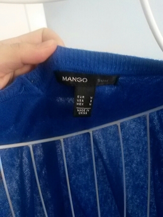 m Beden mavi Renk Mango elbise