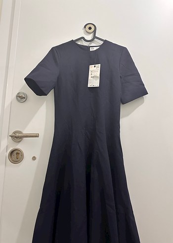 Lacivert Uzun Kadın Elbise - Görsel 4