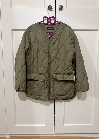 Düğmeli, Rahat Kesim Kadın Mont - Görsel 3