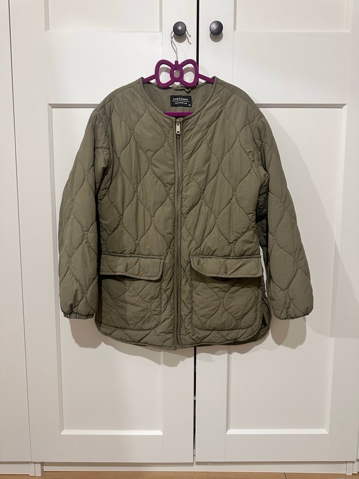 Düğmeli, Rahat Kesim Kadın Mont - Görsel 2