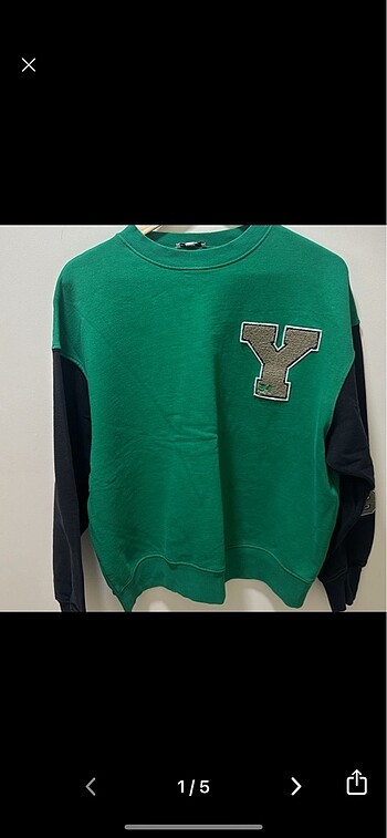Orijinal Subdued Yesil Sweat