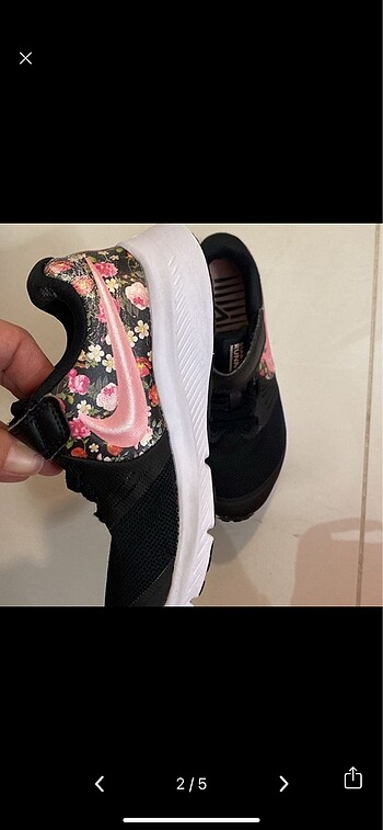 Nike SATILDI Nike kız çocuk çiçekli sneaker