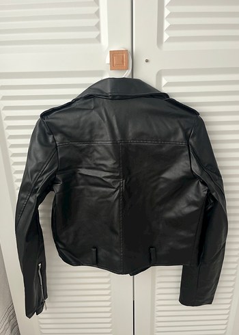 Diğer Siyah Kadın Deri Biker Ceket
