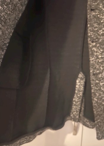 Gri Midi erkek Yün Kaban - Görsel 6