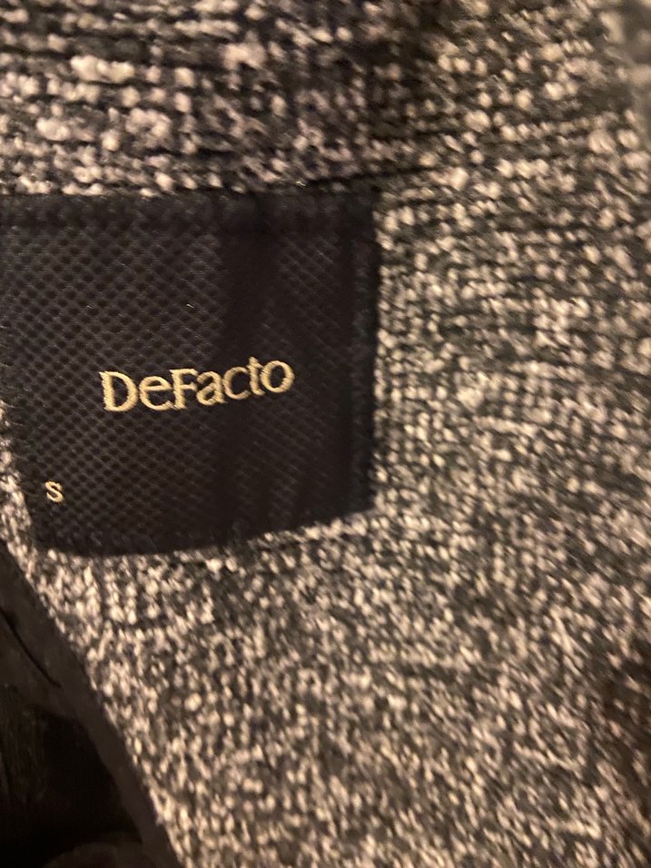 Gri Midi erkek Yün Kaban - Görsel 5