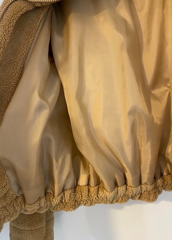 Kahverengi Kürklü Kadın Polar Ceket - Görsel 7