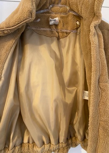 Kahverengi Kürklü Kadın Polar Ceket - Görsel 6