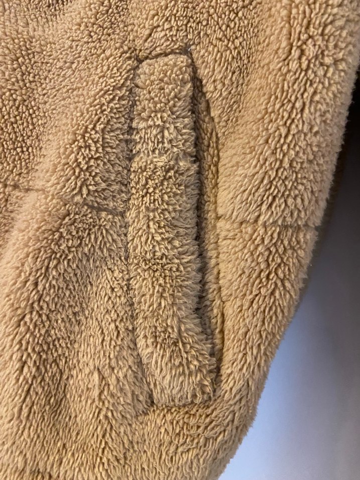 Kahverengi Kürklü Kadın Polar Ceket - Görsel 5