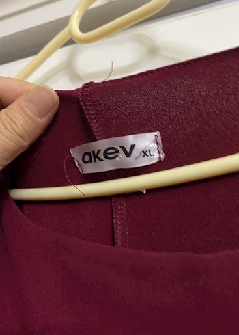 Bordo Uzun Drapeli Kadın Abiye Elbise - Görsel 3