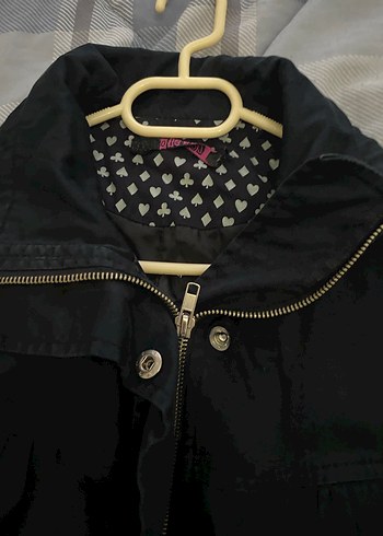 Düğmeli Siyah Midi Kot Ceket - Görsel 4