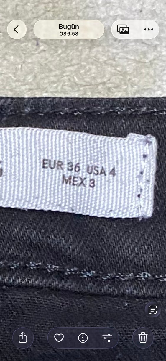 Kadın dar paca kot pantolon - Görsel 5