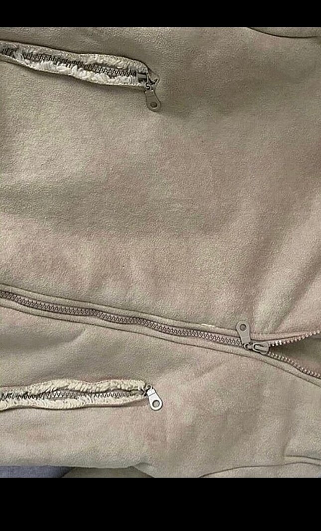 Kürklü Kısa Bej Kadın Ceket - Görsel 5