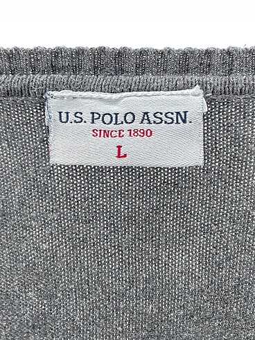 l Beden gri Renk U.S Polo Assn. Kazak / Triko %70 İndirimli.