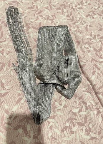 Pull and Bear Gumus İsiltili Uzun Sal