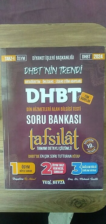 DHBT TAFSİLAT SORU BANKASI 2024