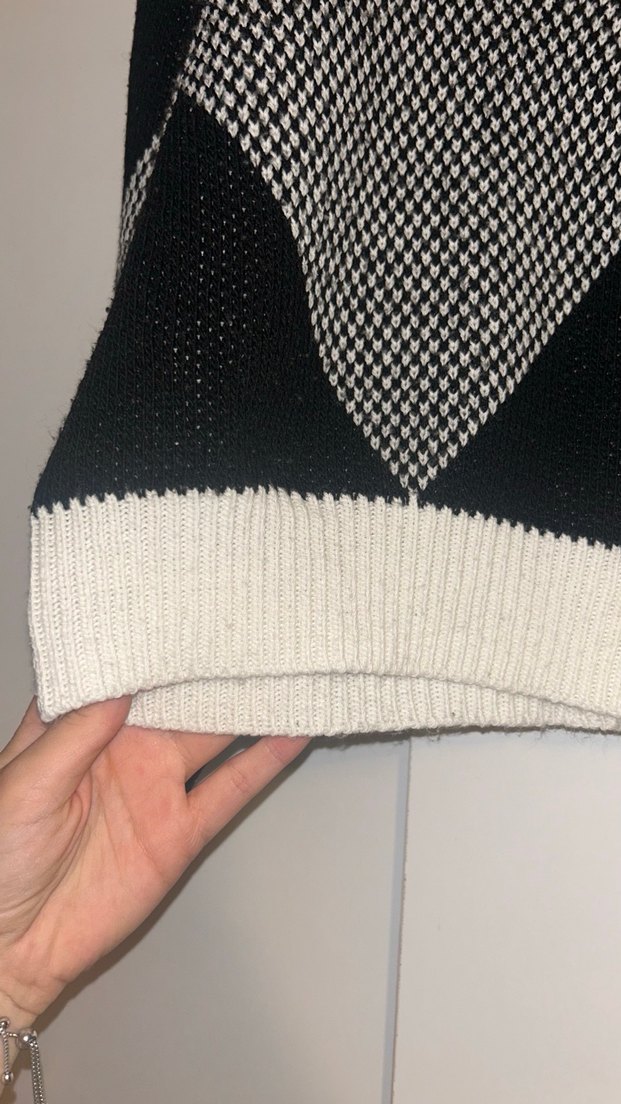 Gri Örgü Kadın Triko Kazak - Görsel 2