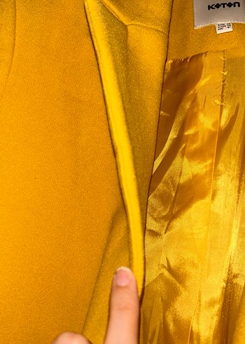Sarı Düğmeli Klasik Kaban - Görsel 3